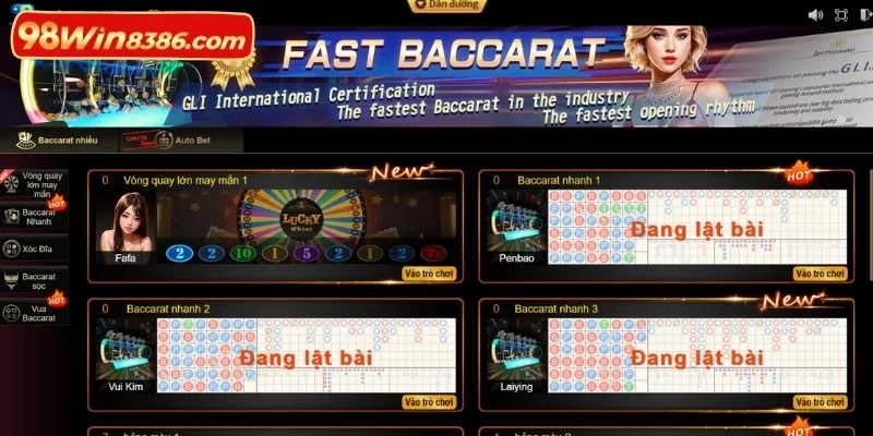 Tổng hợp các tựa game ấn tượng có mặt trong chuyên mục casino 98win