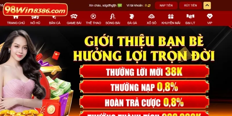 Hệ thống rút tiền 98win được thiết kế minh bạch, đảm bảo uy tín
