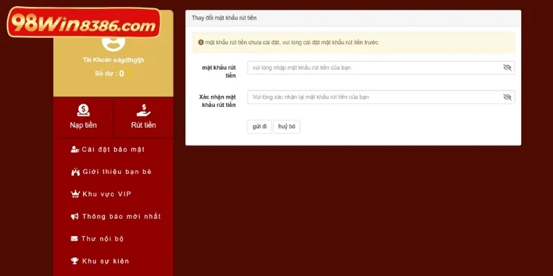 Một vài lỗi thường gặp khi thực hiện rút tiền tại cổng game